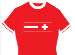 T-Shirt Austria-Schweiz