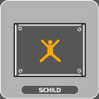Schild und Werbefl&auml;che